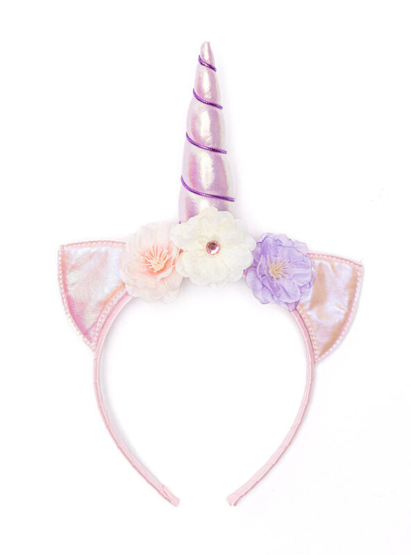 Girls Unicorn Dress With Wings And Headband - Headband Image