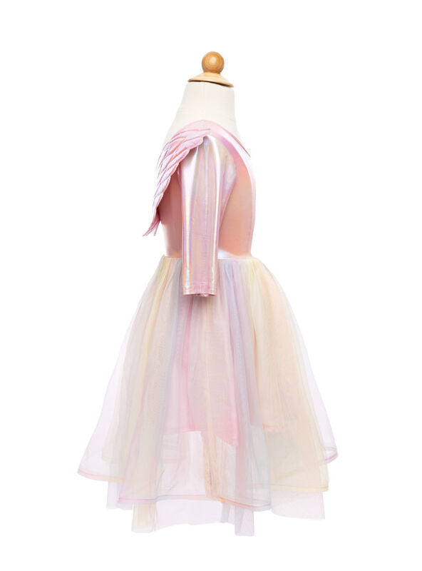 Girls Unicorn Dress With Wings And Headband - Side Image