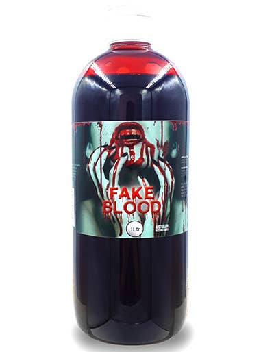 Global Colours Runny Liquid Blood in a 1 Litre Bottle