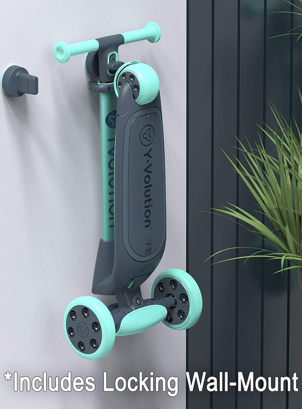 Glider Nua Green 3 Wheeler Scooter - Wall Mount Image 1