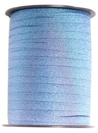 Image of Blue Glitter 227m Long Flat Curling Ribbon
