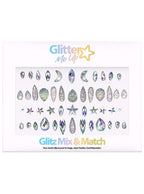 Glitter Me Up Glitz Mix and Match Silver Face Gems - Main Image