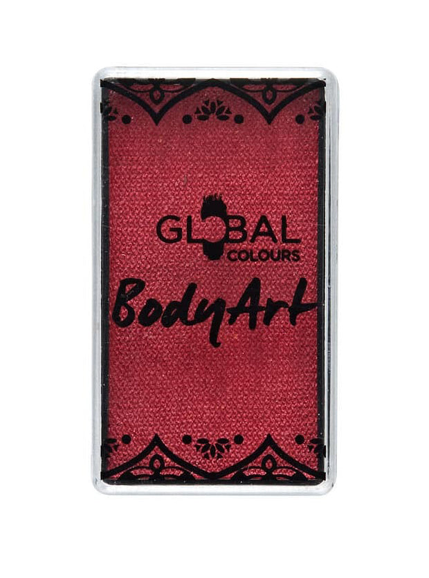 Global 20 Gram Pearl Red Face and Body Cake Makeup - Main Image