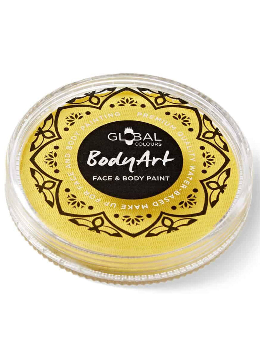 Global 32 Gram Light Yellow Face and Body Cake Makeup - Main Image