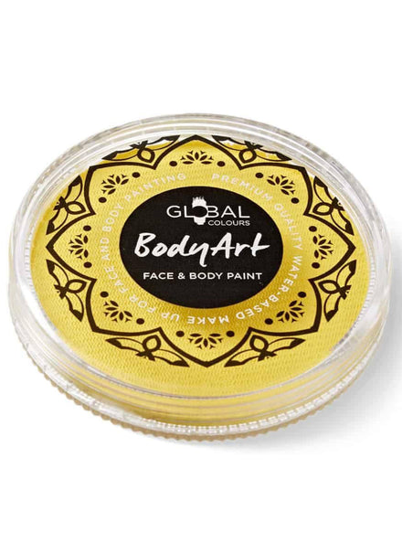 Global 32 Gram Light Yellow Face and Body Cake Makeup - Main Image