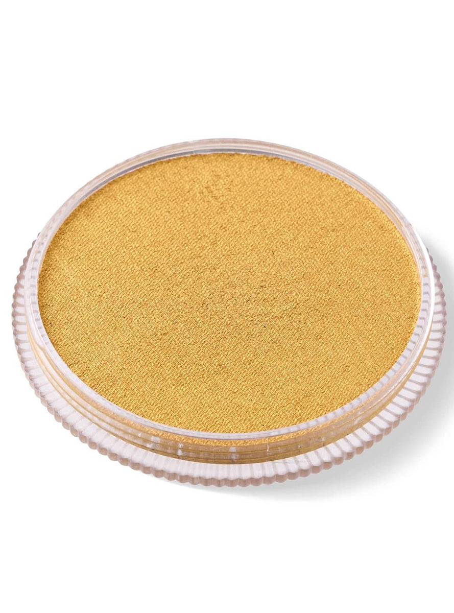 Global Blending 32 Gram Gold Cake Makeup - Open Image