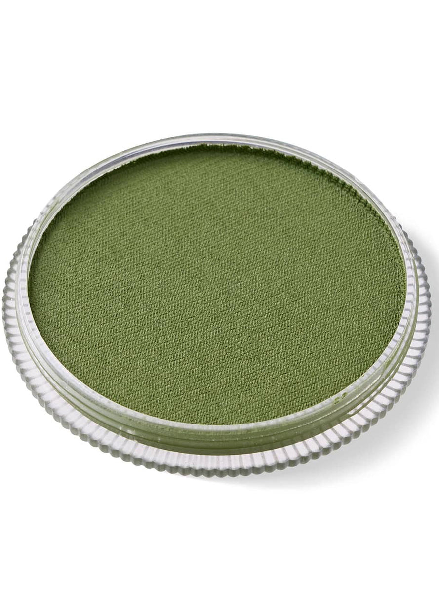 Global Blending 32 Gram Olive Green Cake Makeup - Open Image