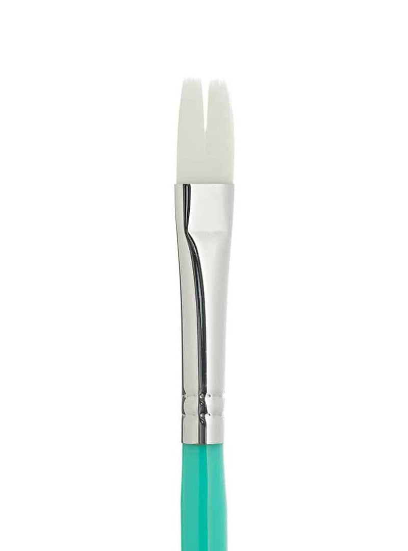 Global Colours Double Filbert Medium Springback Body Art Brush - Close Image