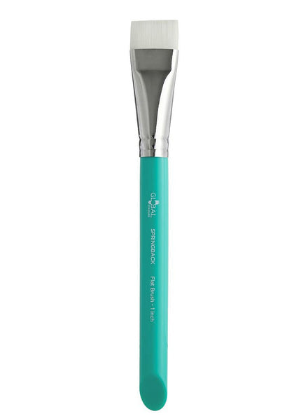 Global Colours Flat 1 Inch Springback Body Art Brush - Main Image