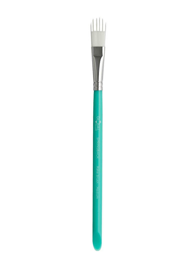Global Colours Medium Rake Brush Springback Facepaint Brush - Main Image