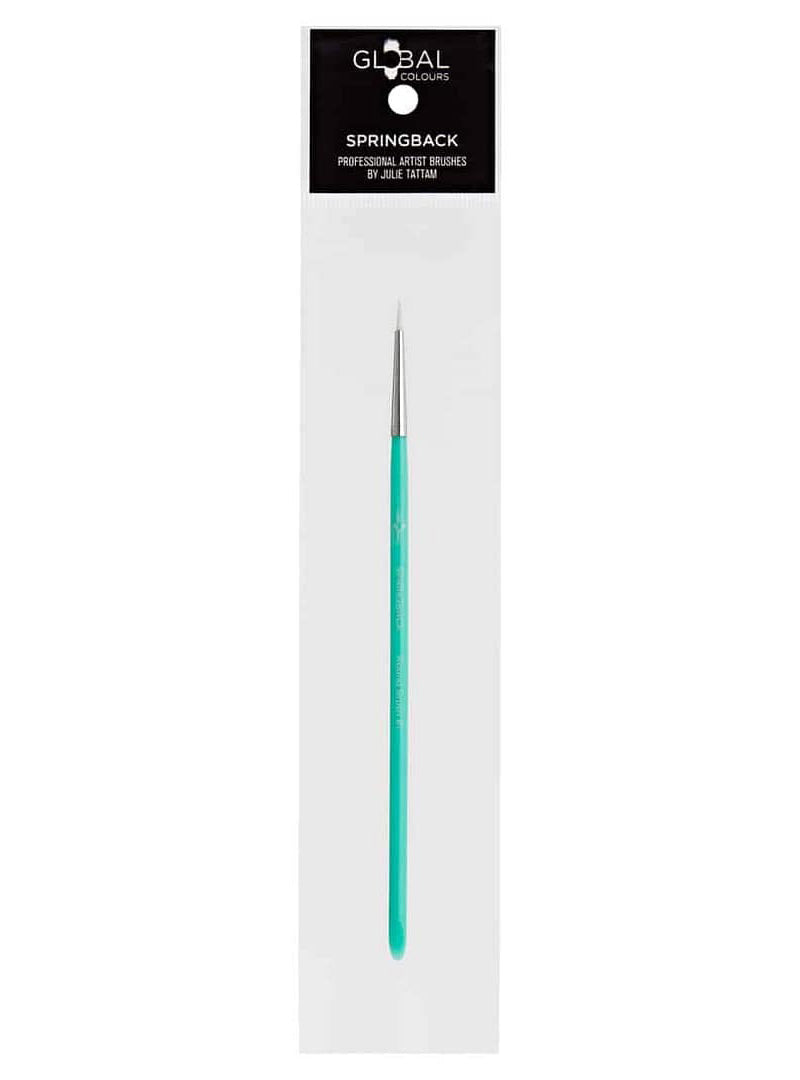Global Colours Round Brush 1 Springback Facepaint Brush - Packaging Image