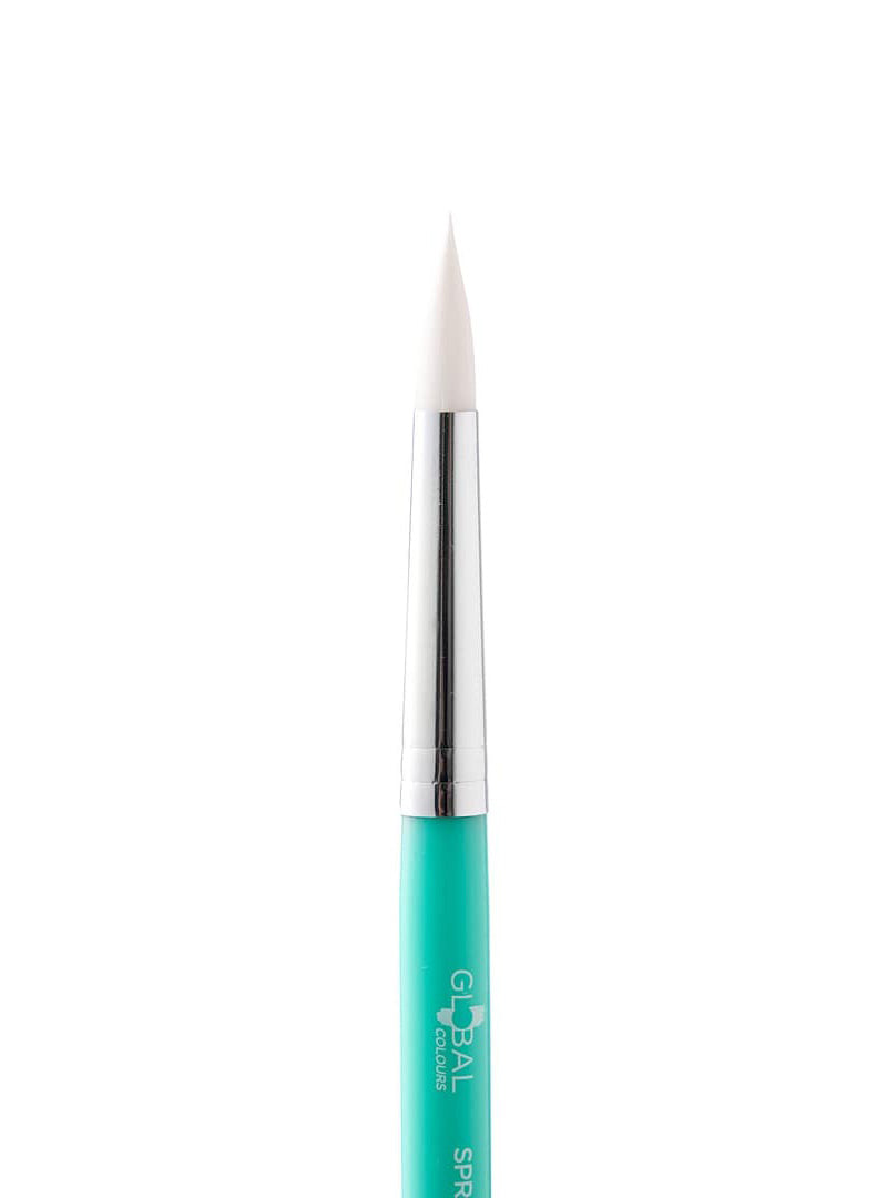 Global Colours Round Brush 12 Springback Facepaint Brush - Close Image