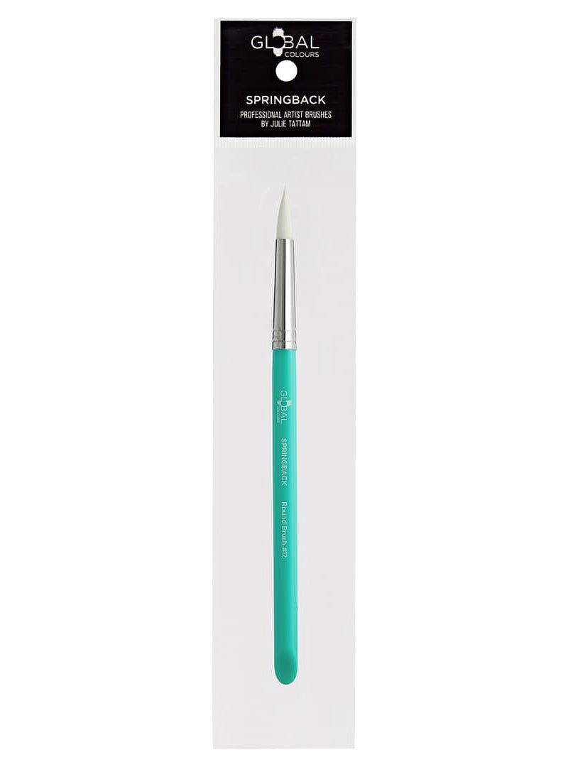Global Colours Round Brush 12 Springback Facepaint Brush - Packaging Image