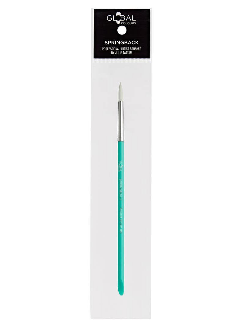 Global Colours Round Brush 6 Springback Facepaint Brush - Packaging Image