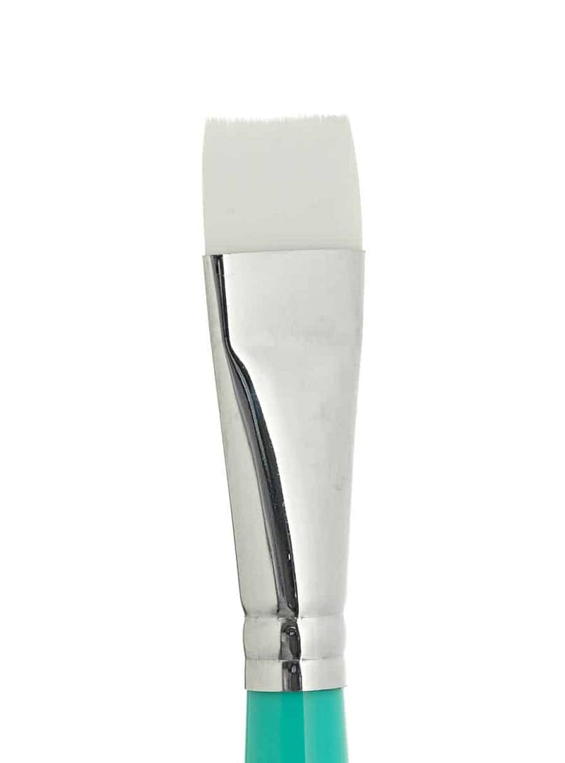 Global Colours Short Flat 3/4 Inch Springback Bodyart Brush - Close Image