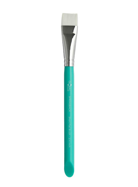 Global Colours Short Flat 3/4 Inch Springback Bodyart Brush - Main Image