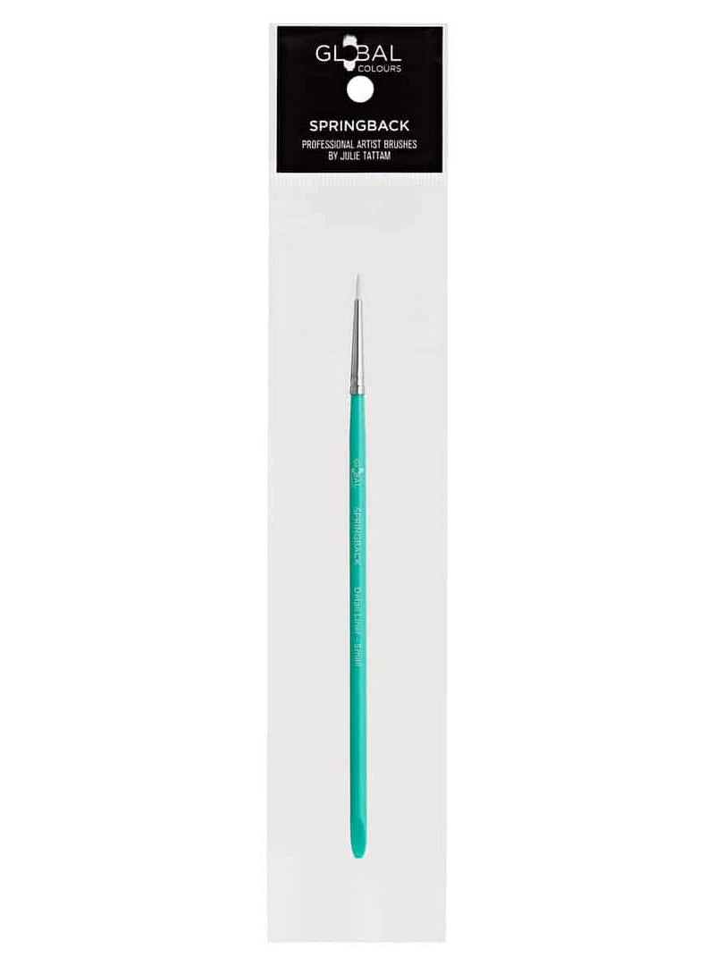 Global Colours Small Detail Liner Springback Bodyart Brush - Packaging Image