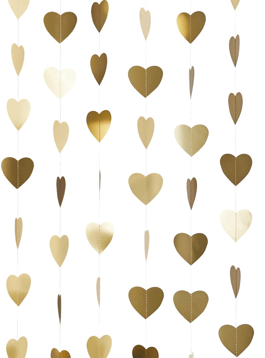 Gold Heart 20m Long Backdrop - Main Image