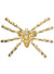 Image of Rhinestone Gold Metal Spider Costume Ring - Main Image