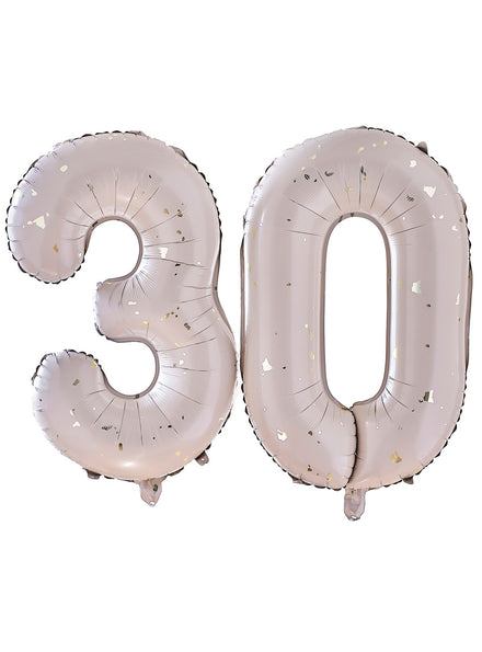 Gold Party 30th Birthday 66cm Balloon Kit – Main Image