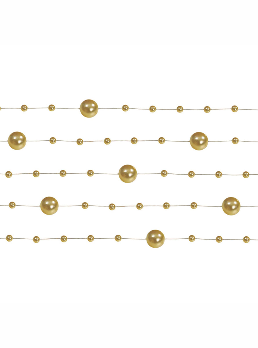 Gold Pearl 130cm Long Garland - Main Image