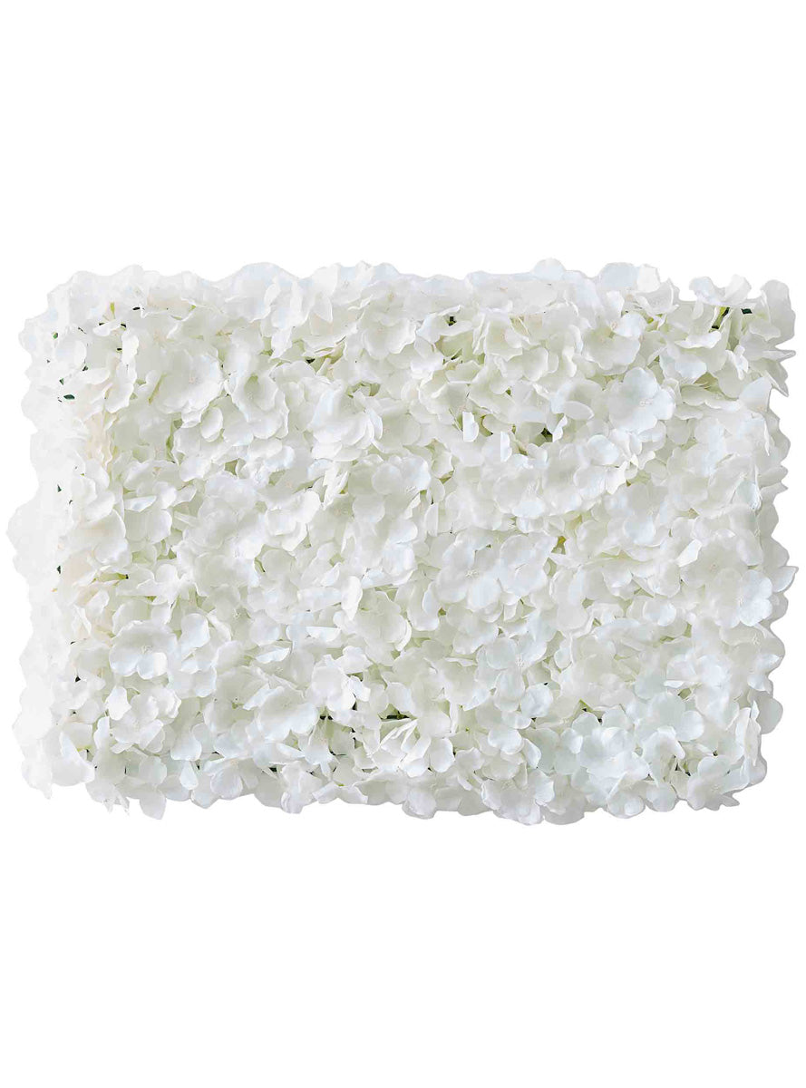 Gold Wedding 63cm White Artificial Flower Wall – Main Image