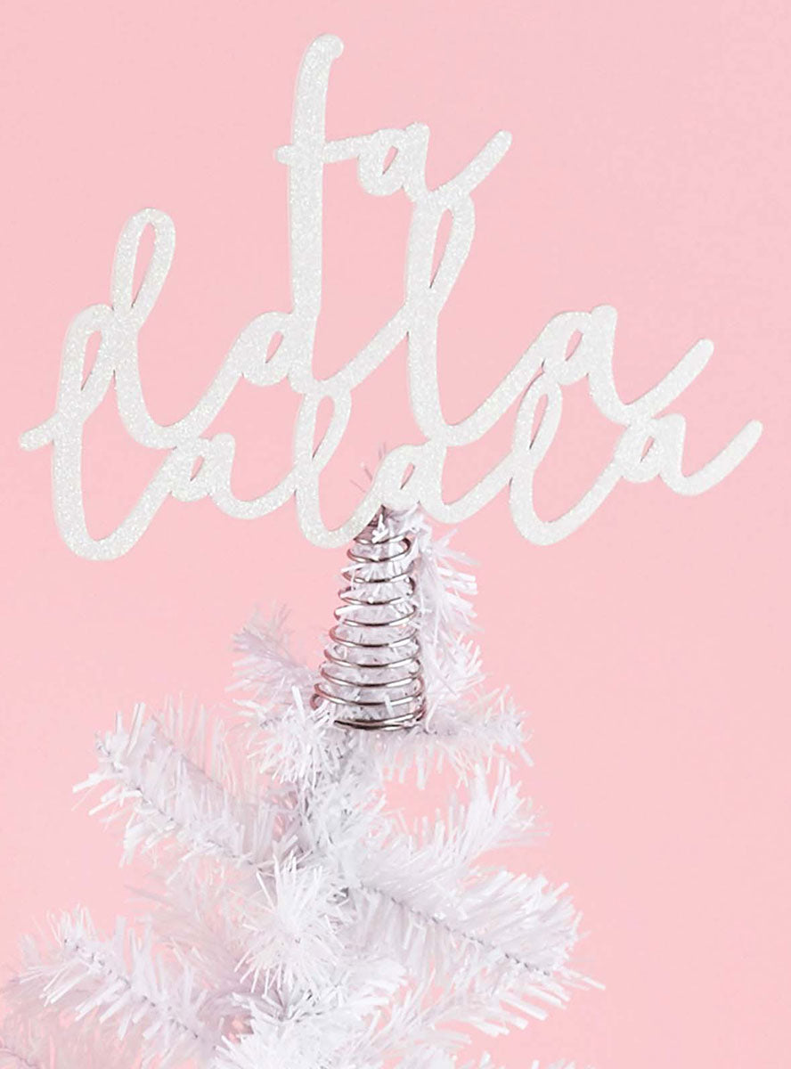 Fa Lala Lalala Christmas Tree Topper - Close Image