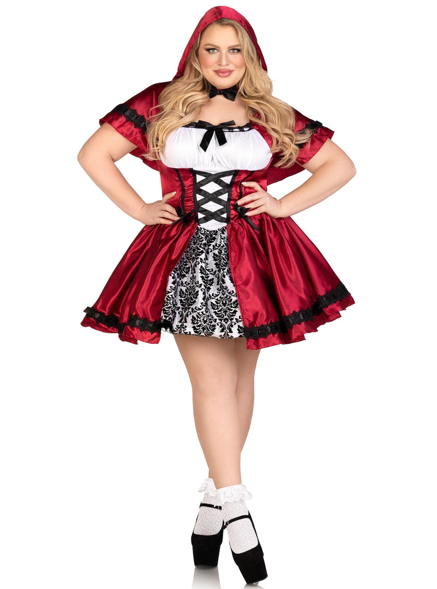 Plus Size Women's Sexy Little Red Riding Hood Costume - Main Image 