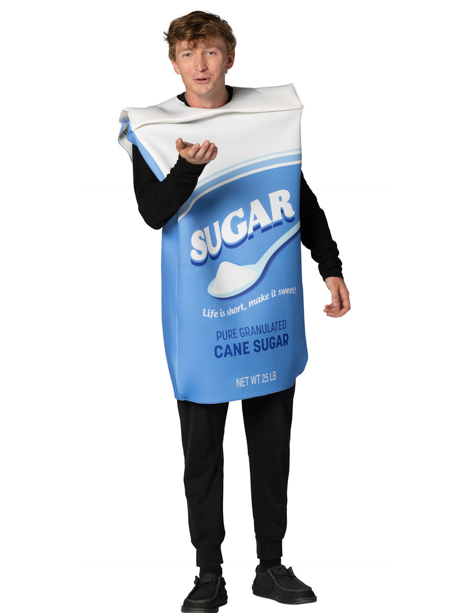 Granulated Sugar Box Novelty Adults Costume - Alternative Image