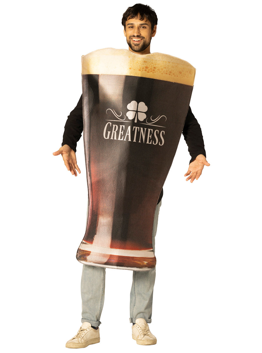 Greatness Dark Beer Novelty Adults Costume - Alternative Image