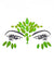 Image of Stick-On UV Reactive Green Diamante Festival Face Jewels
