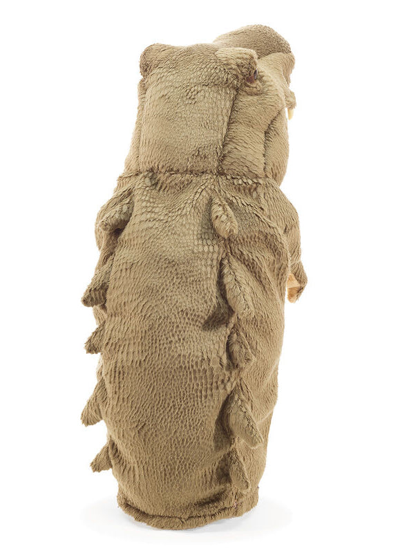 Green Crocodile Head Stage Puppet - Back Image