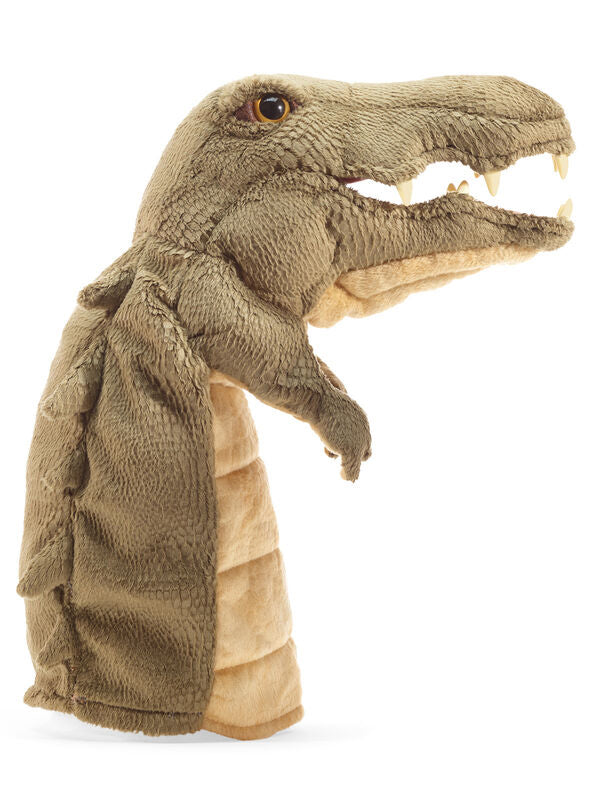 Green Crocodile Head Stage Puppet - Side Image