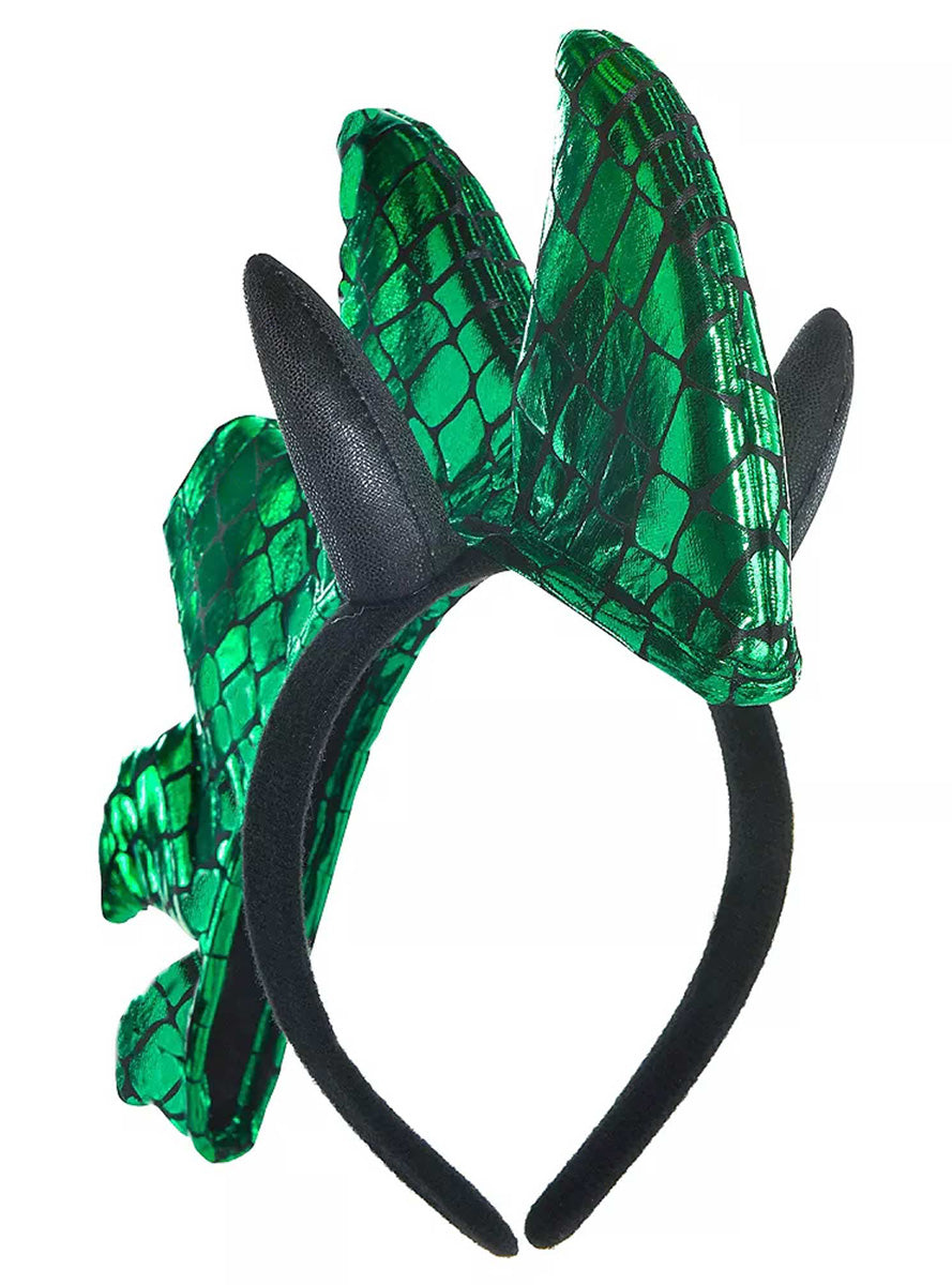 Green Scales Dragon Horn Headband