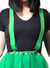 Adjustable Green Costume Suspenders - Main Image