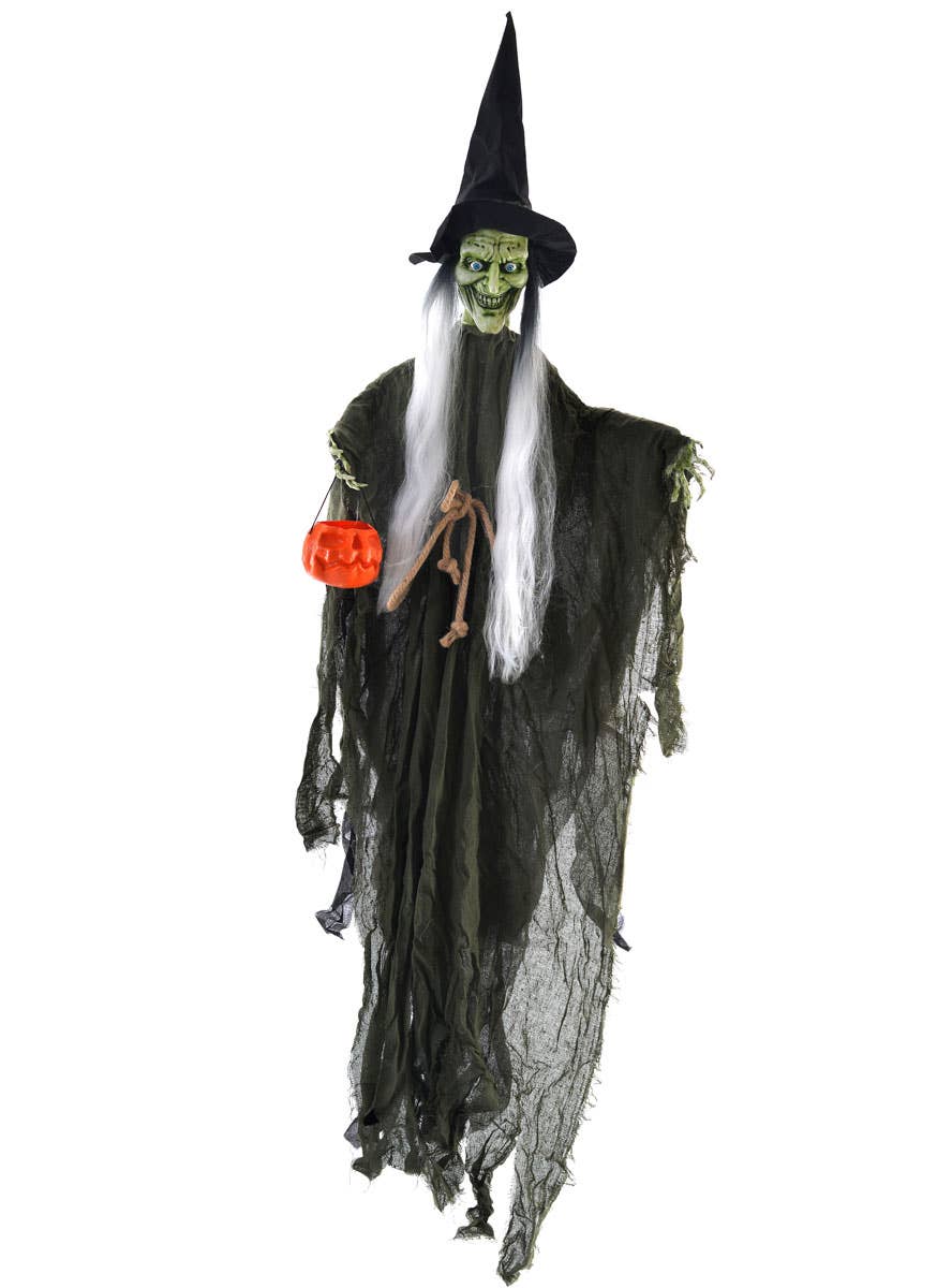 Image of Trick or Treat Witch Hanging Halloween Decoration