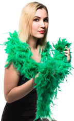Green Feather Boa Costume Accessory Main Image