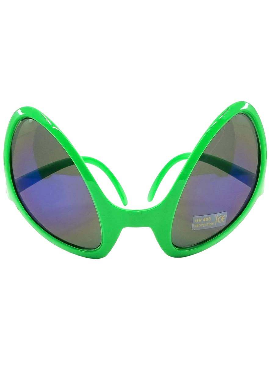 Image of Intergalactic Green Framed Alien Costume Sunglasses