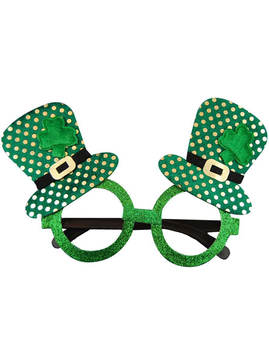 St Patricks Day Irish Leprechaun Hat Costume Glasses
