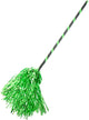 Image of Tinsel Black and Green Broomstick Halloween Accessory