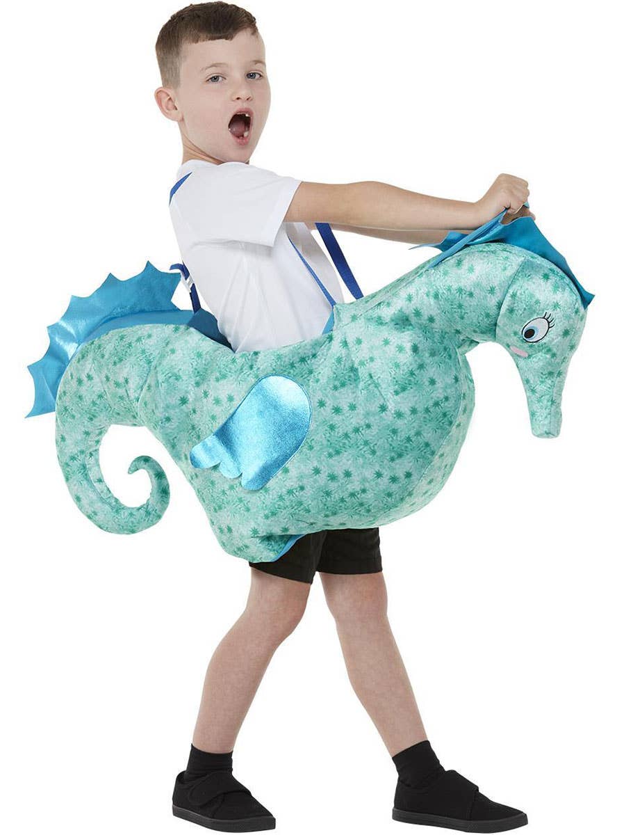 Image of Ride In Seahorse Deluxe Kids Costume - Main Image