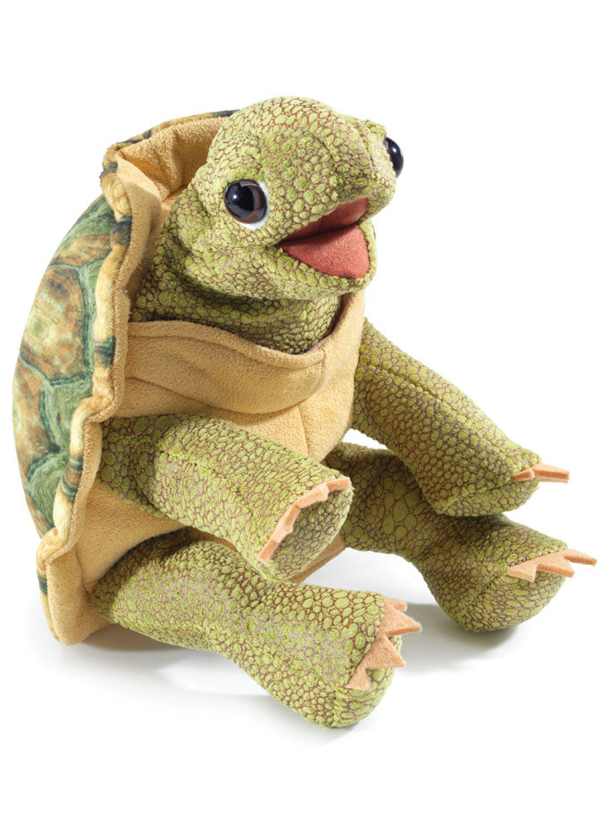 Green Tortoise Hand Puppet - Main Image