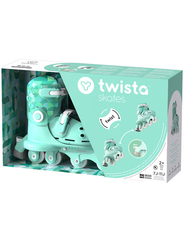 Green Twista Kids Roller Skates - Packing Image 1