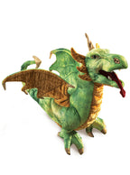 Green Wyvern Dragon Large Plush Puppet