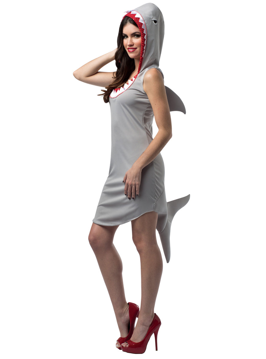 Grey Shark Novelty Womens Costume Dress - Main Image