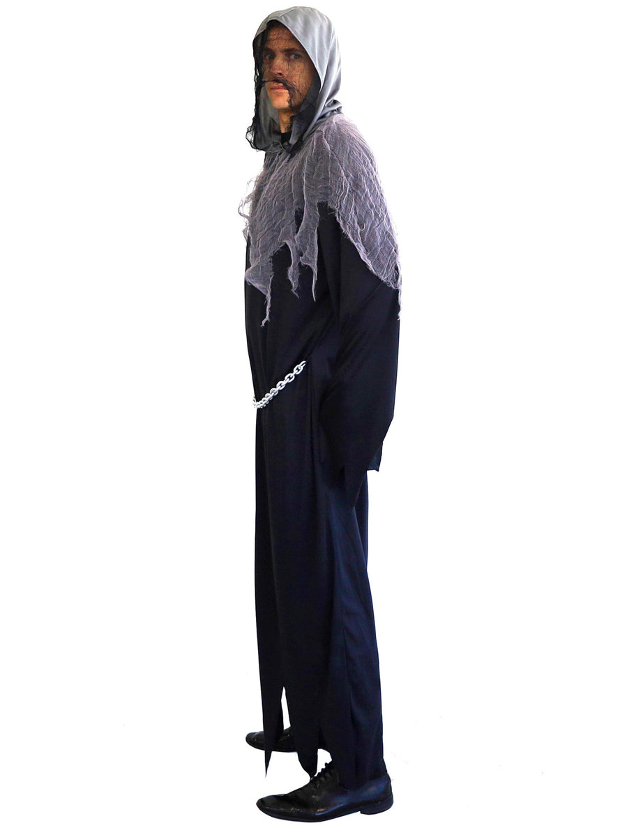 Grim Reaper Mens Halloween Costume - Side Image