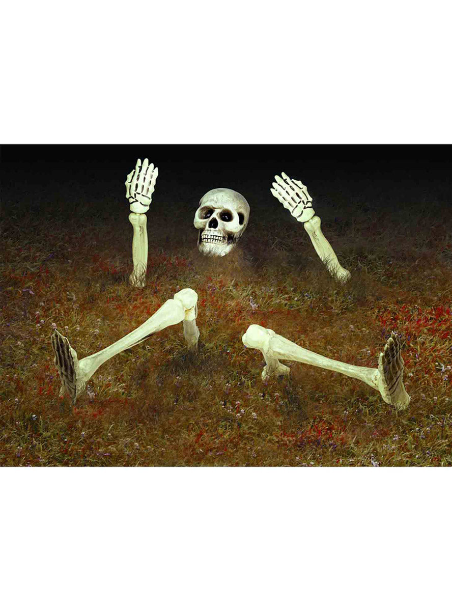 Halloween Buried Skeleton Lawn Decoration - Main Image