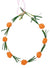 Orange Flower and Vines Costume Headband