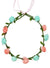 Mint Green and Dusty Pink Flower and Vines Costume Headband