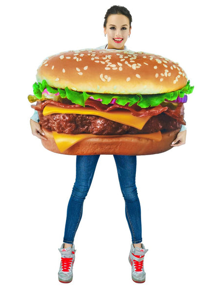 Funny Oversized Cheeseburger Costume for Adults